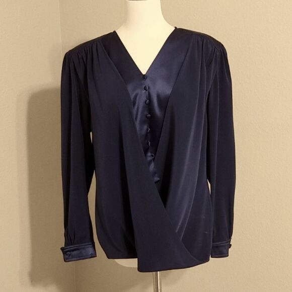TOM BOWKER VINTAGE BLOUSE SIZE 8 - Picture 1 of 11